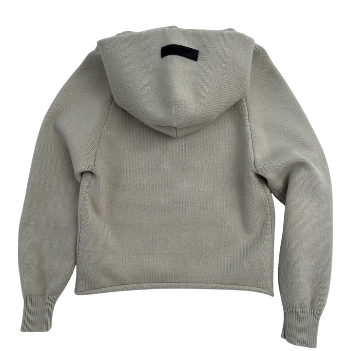 FEAR OF GOD ESSENTIALS LOGO HOODED KNIT – BEIGE – 6-7 YEARS