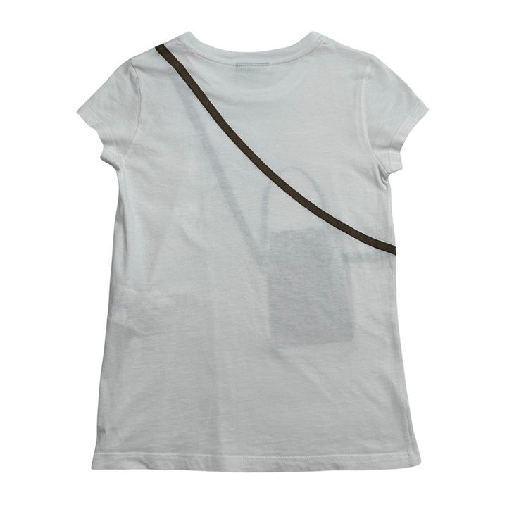 FENDI FF BAG PRINT T-SHIRT – WHITE – 8 YEARS