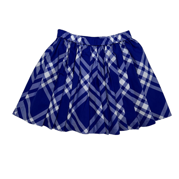 BURBERRY CHECK SKIRT - BLUE - 8 YEARS
