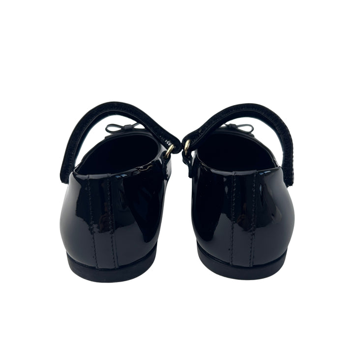 DOLCE &amp; GABBANA PATENT MARY JANE SHOES – BLACK – SIZE 23