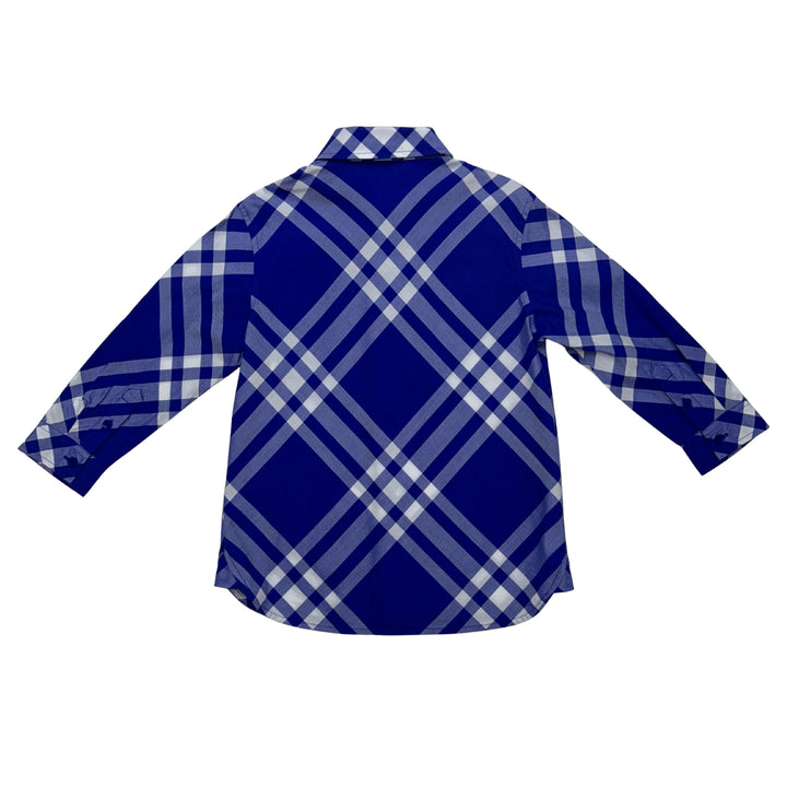 BURBERRY CHECK SHIRT – BLUE – 2 YEARS
