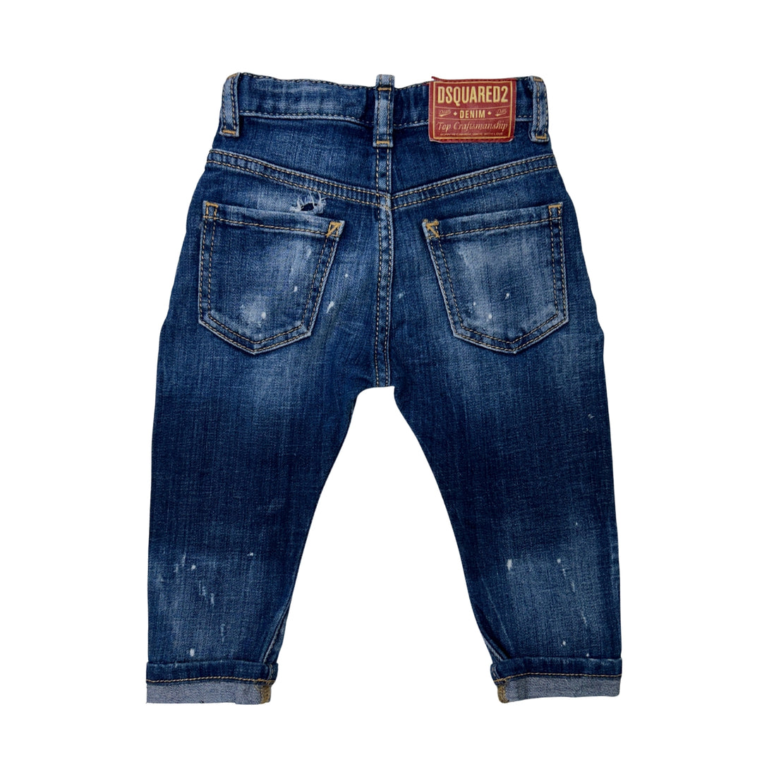 DSQUARED2 DISTRESSED DENIM JEANS – BLUE – 12 MONTHS