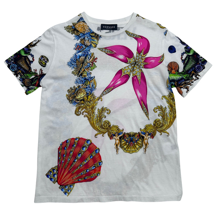 VERSACE BAROQUE PRINT T-SHIRT – WHITE – 14 YEARS