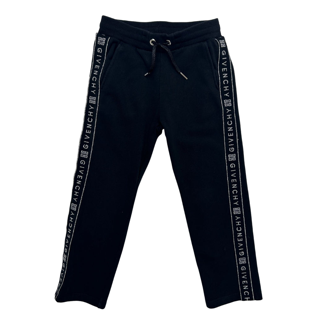 GIVENCHY GLITTER LOGO TAPE TRACKSUIT – BLACK – 5 YEARS