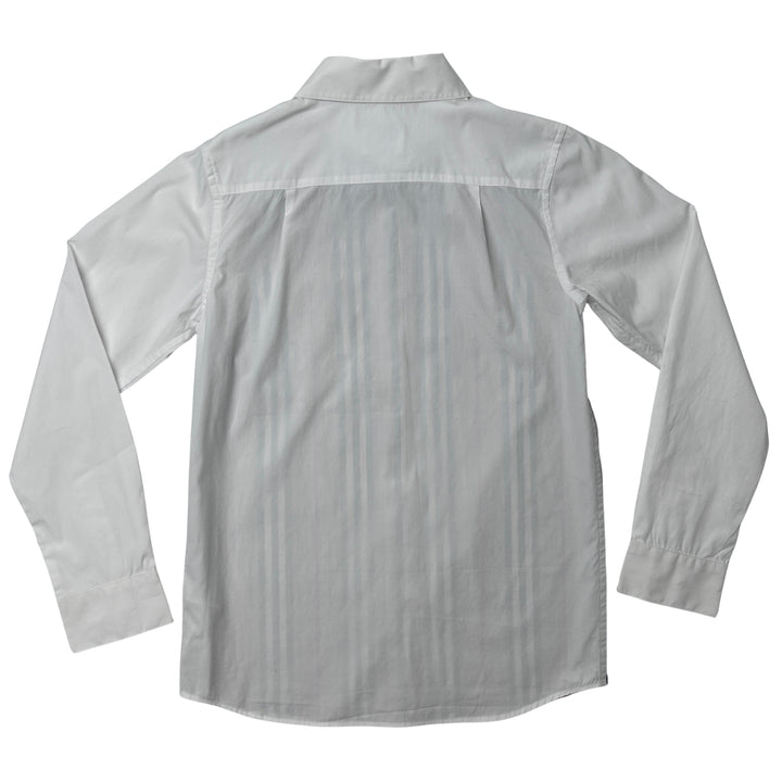 BURBERRY STRIPE PANEL SHIRT – WHITE – 12 YEARS