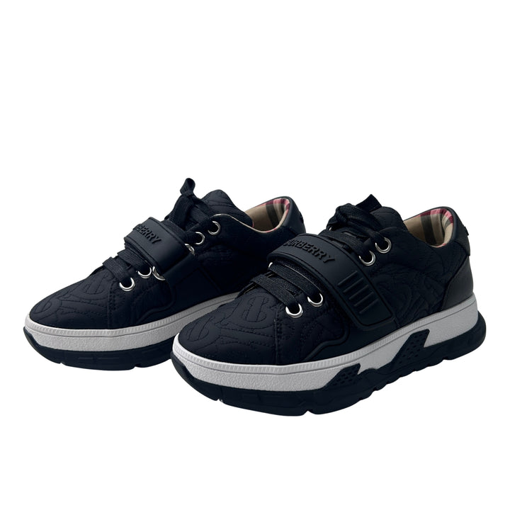 BURBERRY STRAP TRAINERS – BLACK – SIZE 31