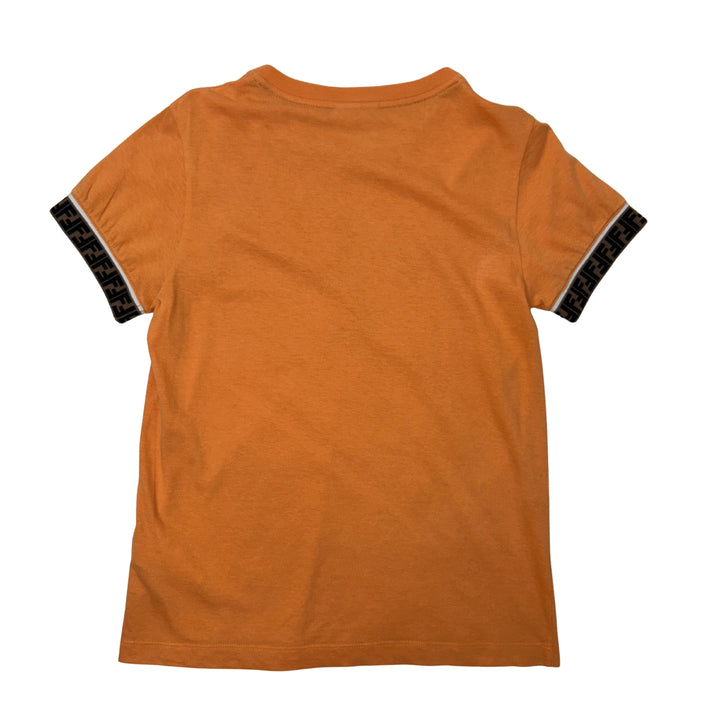 FENDI FF TRIM T-SHIRT – ORANGE – 12 YEARS