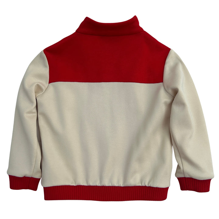 GUCCI Zip-Up Track Jacket Logo Stripe – Red/Cream – 12-18 Months
