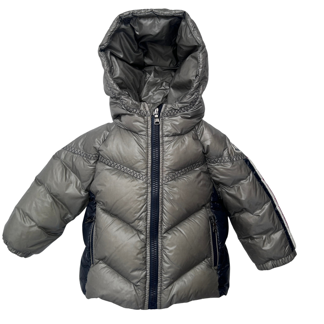 MONCLER CYPRIEN DOWN JACKET – GREY – 9–12 MONTHS
