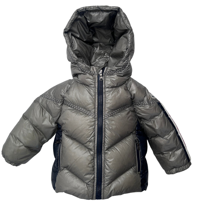 MONCLER CYPRIEN DOWN JACKET – GREY – 9–12 MONTHS