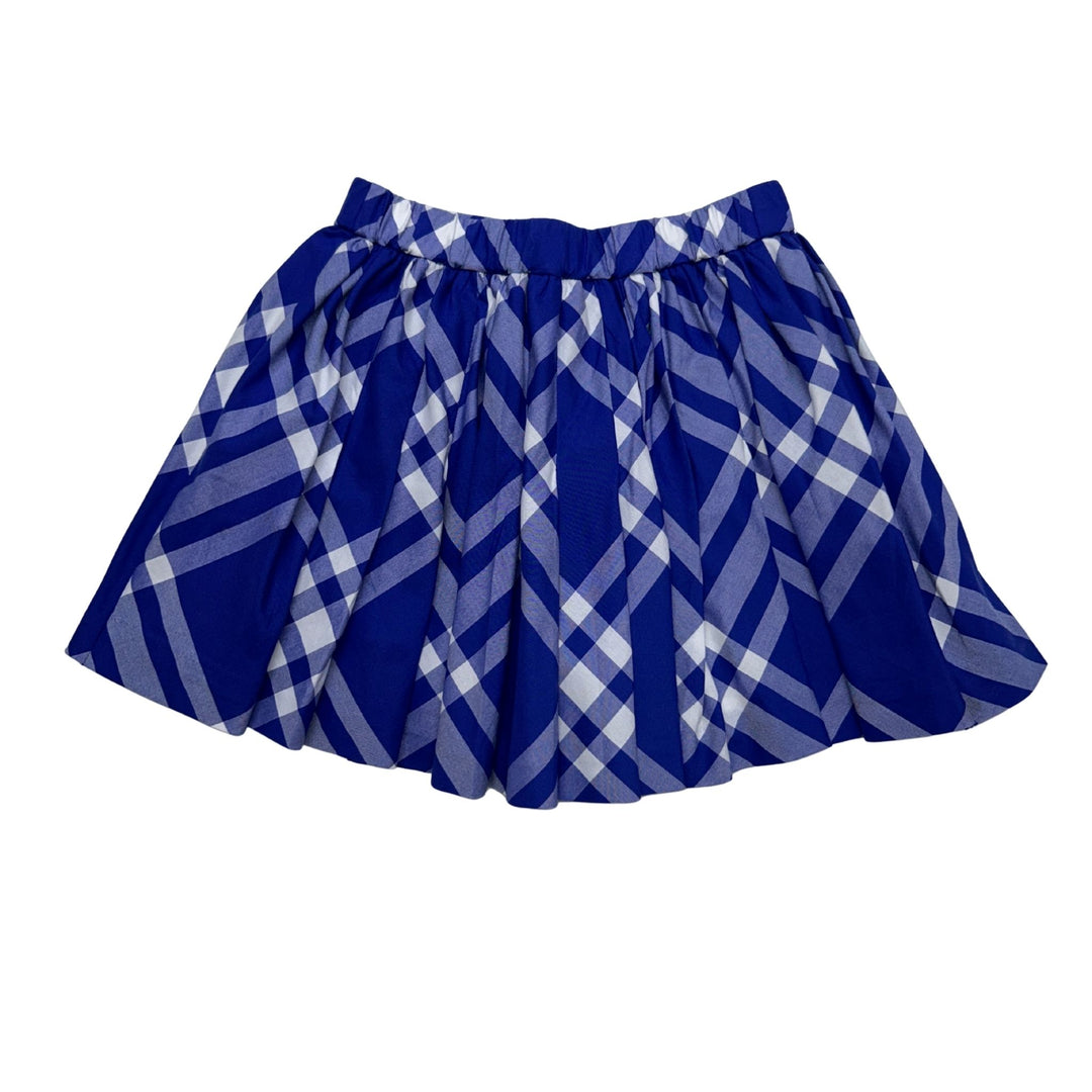 BURBERRY CHECK SKIRT - BLUE - 4 YEARS