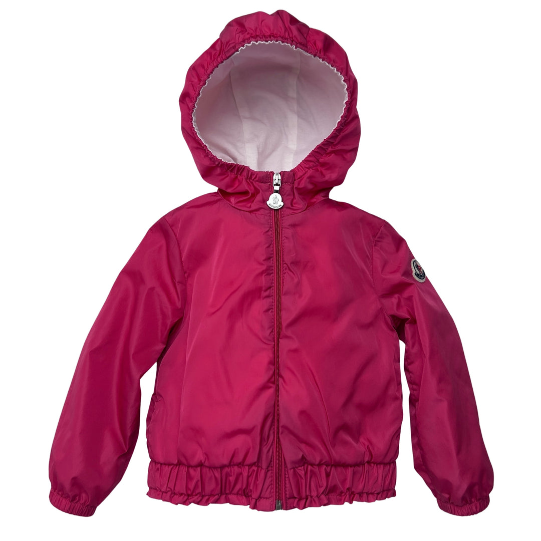 MONCLER POEMA HOODED JACKET – PINK – 18-24 MONTHS
