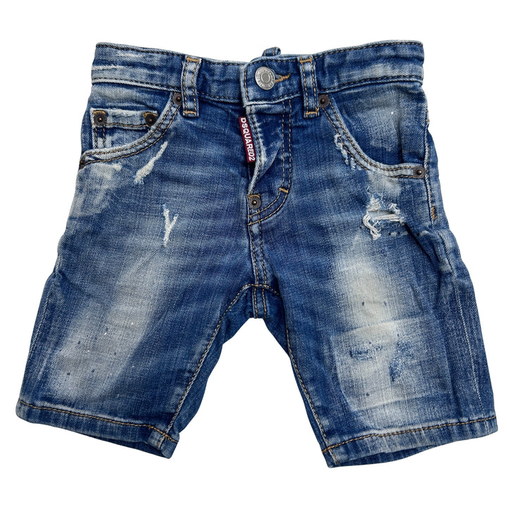 DSQUARED2 DISTRESSED DENIM SHORTS – BLUE – 4 YEARS