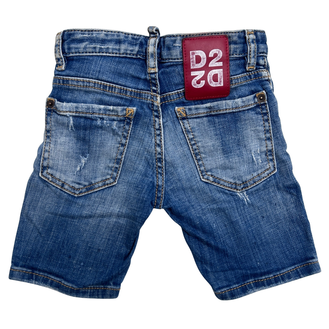 DSQUARED2 DISTRESSED DENIM SHORTS – BLUE – 4 YEARS