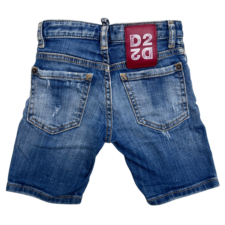 DSQUARED2 DISTRESSED DENIM SHORTS – BLUE – 4 YEARS