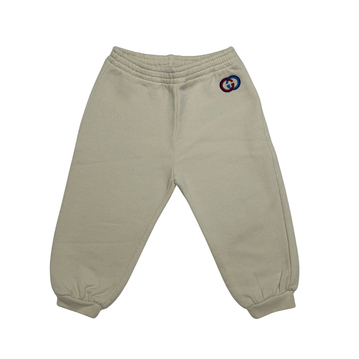 GUCCI LOGO JOGGERS – CREAM – 18-24 MONTHS