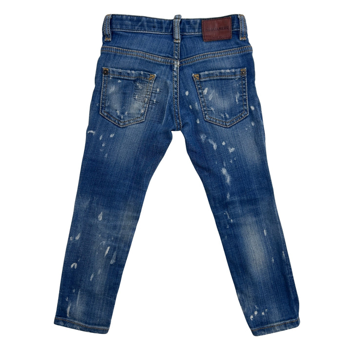 DSQUARED2 DISTRESSED DENIM JEANS – BLUE – 4 YEARS