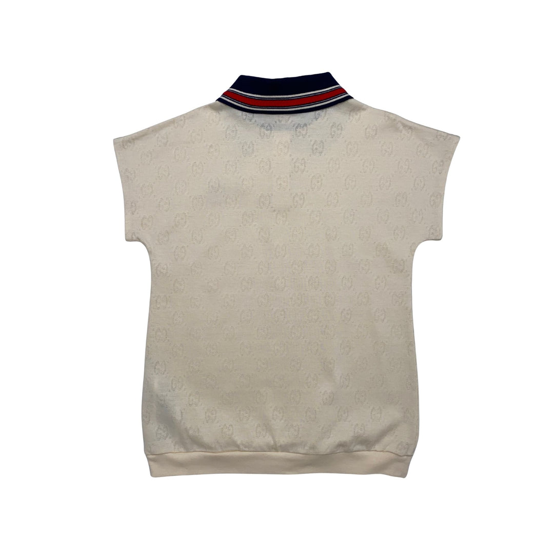 GUCCI GG MONOGRAM POLO SHIRT – CREAM – 10 YEARS