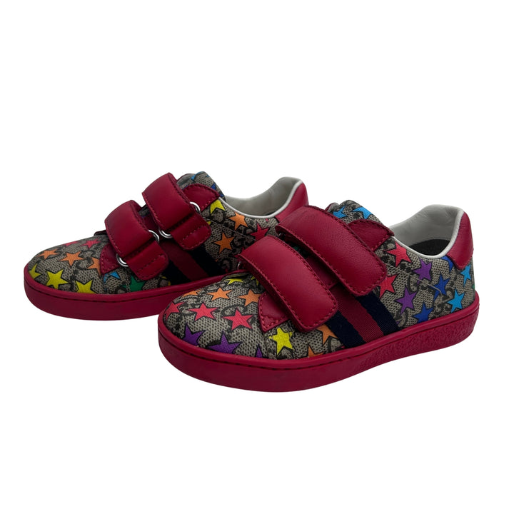 GUCCI GG SUPREME STAR VELCRO TRAINERS – BEIGE – SIZE 24