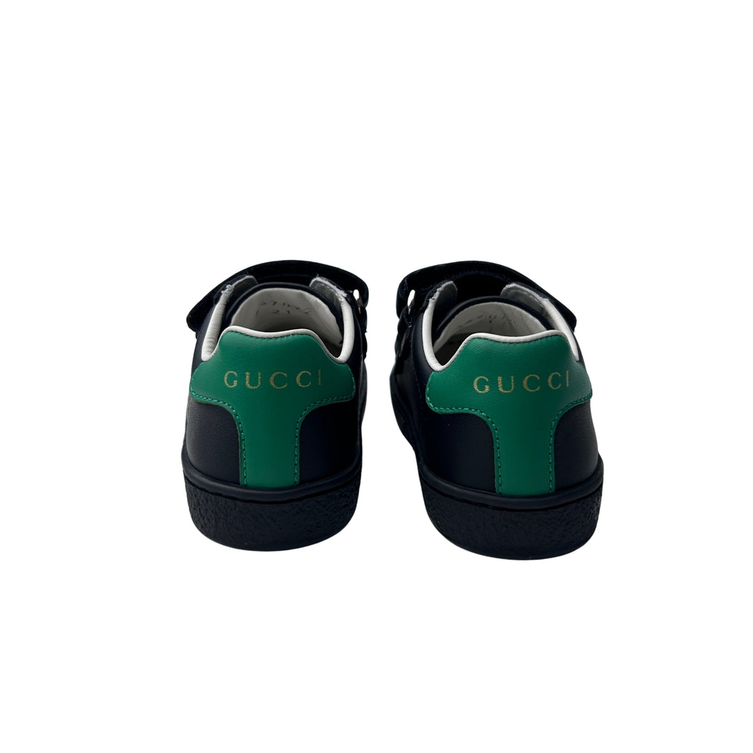 GUCCI LOGO TRAINERS – BLACK – SIZE 21