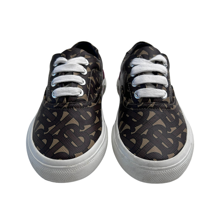 BURBERRY TB MONOGRAM TRAINERS – BROWN – SIZE 30