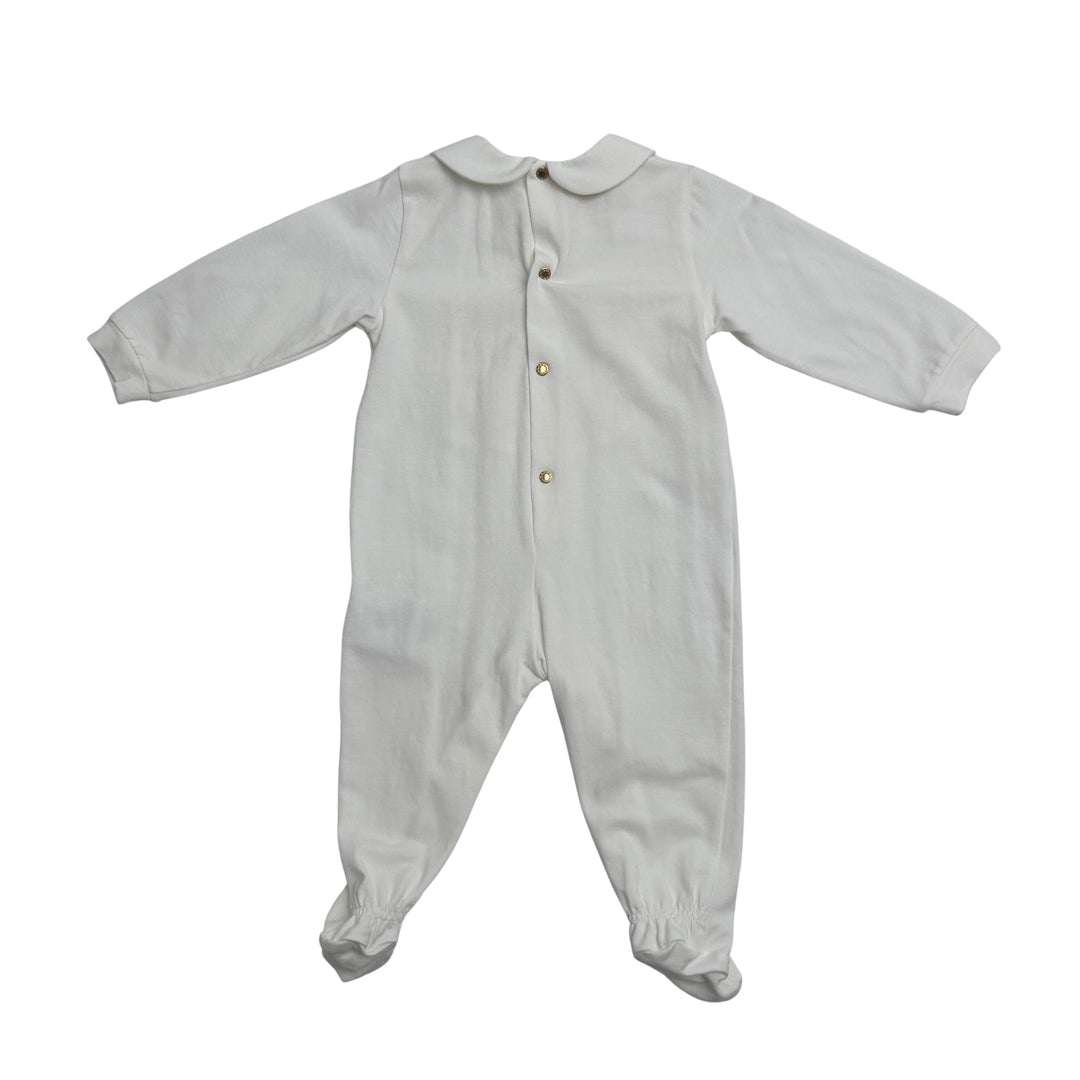 VERSACE MEDUSA EMBLEM BABYGROW – WHITE – AGE 6–9 MONTHS