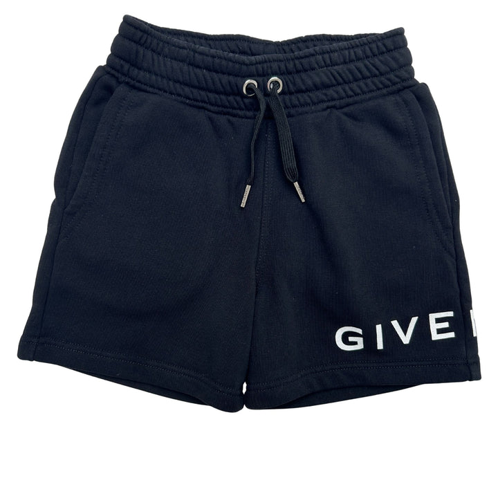 GIVENCHY LOGO SHORTS – BLACK – 4 YEARS