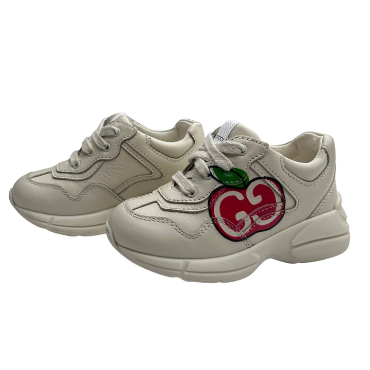 GUCCI GG APPLE TRAINERS – CREAM – SIZE 21