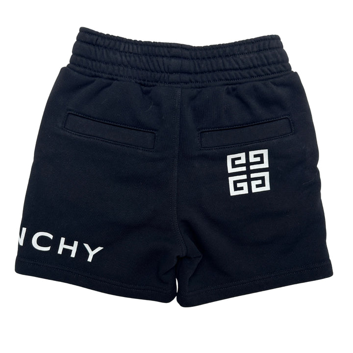GIVENCHY LOGO SHORTS – BLACK – 4 YEARS