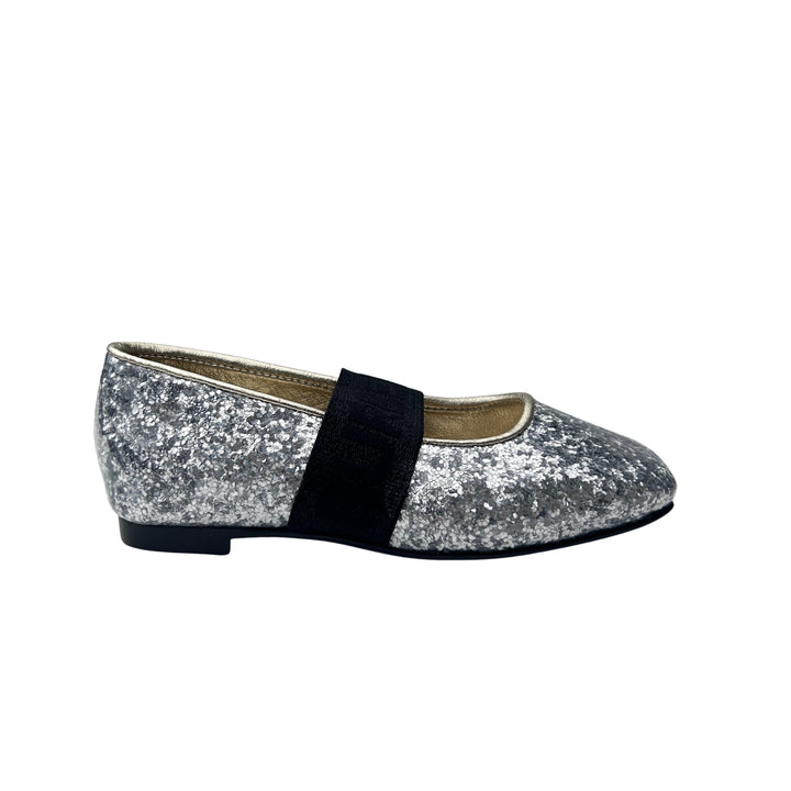 BURBERRY GLITTER SHOES – SILVER – SIZE 23