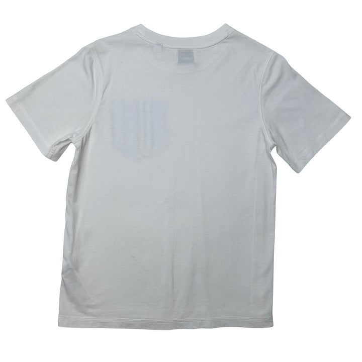 BURBERRY STRIPE POCKET T-SHIRT – WHITE – 12 YEARS