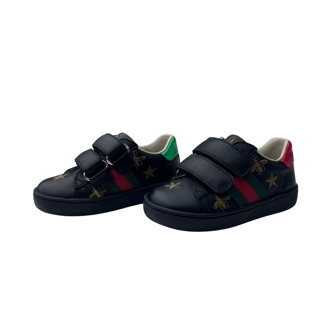 GUCCI BEE TRAINERS – BLACK – SIZE 20