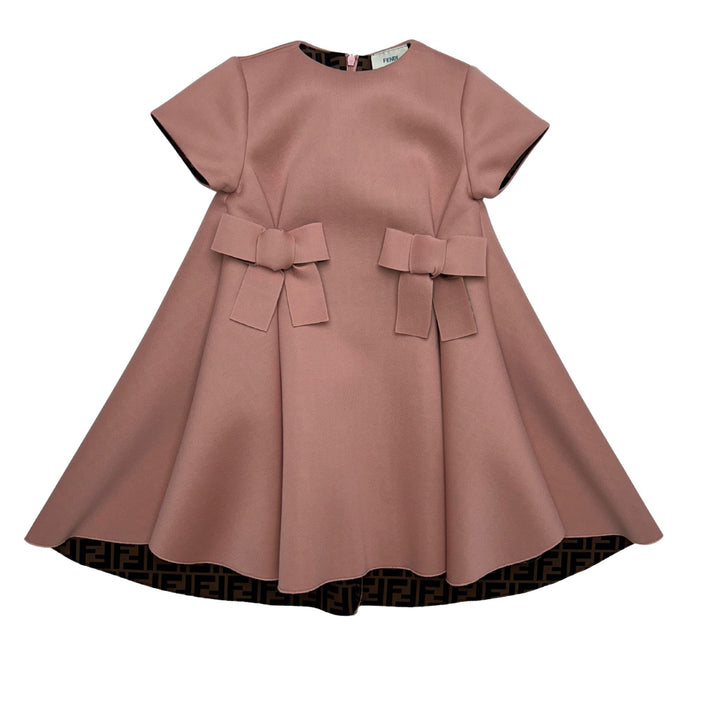 FENDI BOW DETAIL DRESS – PINK – 5 YEARS