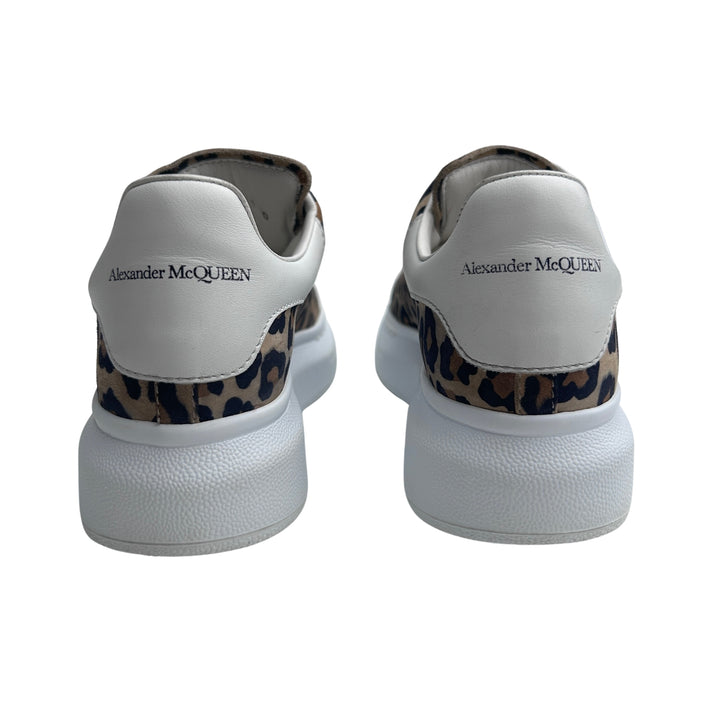 ALEXANDER MCQUEEN SUEDE OVERSIZED TRAINERS – LEOPARD PRINT – SIZE 31