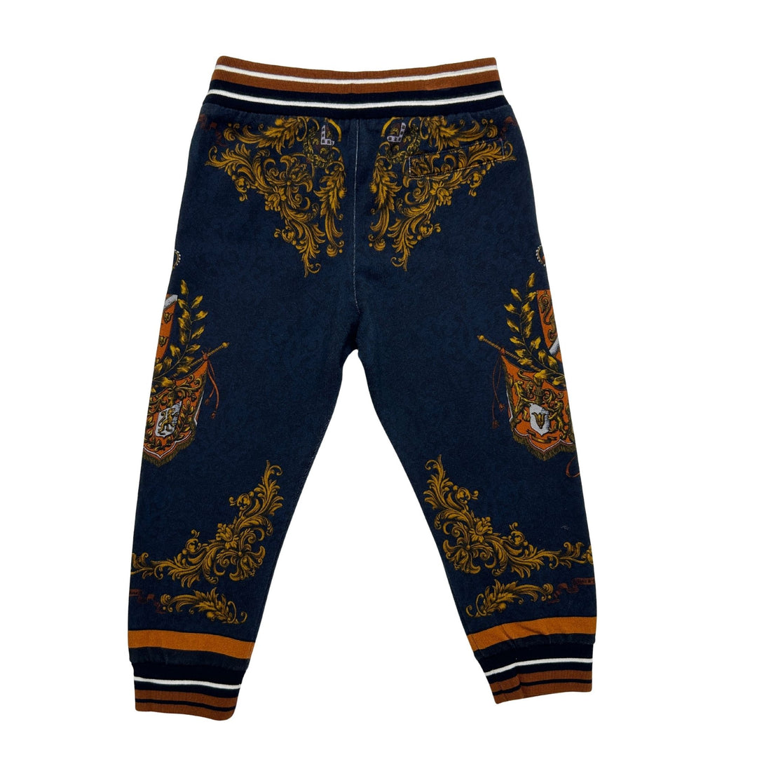 DOLCE &amp; GABBANA BAROQUE PRINT TRACKSUIT SET – NAVY – 12-18 MONTHS