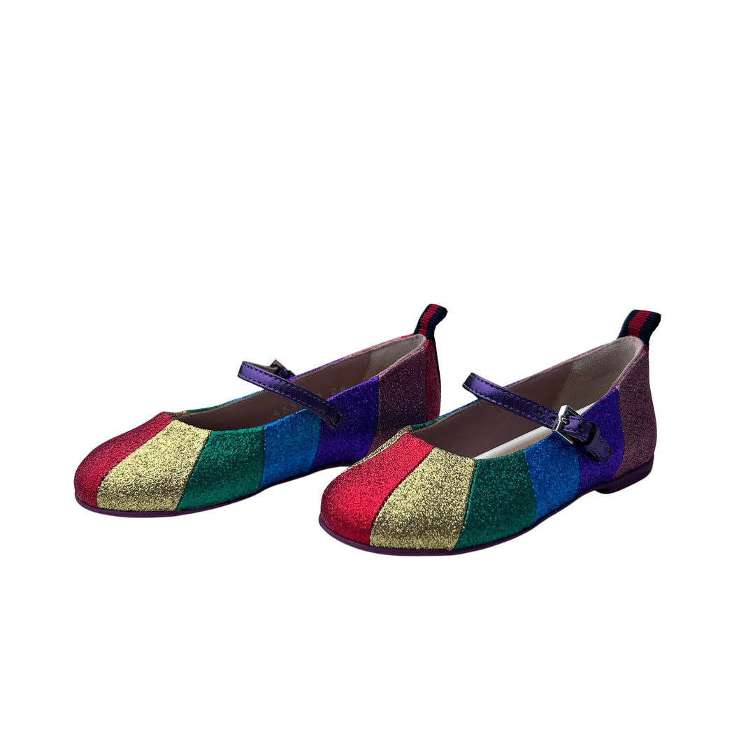 GUCCI RAINBOW GLITTER SHOES – MULTICOLOUR – SIZE 24