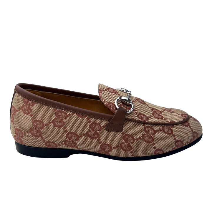 GUCCI GG SUPREME HORSEBIT LOAFERS – BEIGE/EBONY – SIZE 29