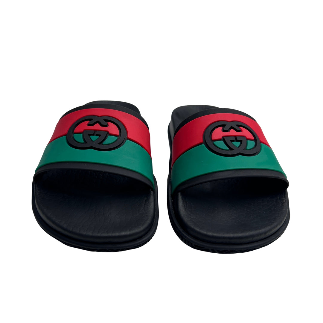 GUCCI GG WEB SLIDES – BLACK – SIZE 30