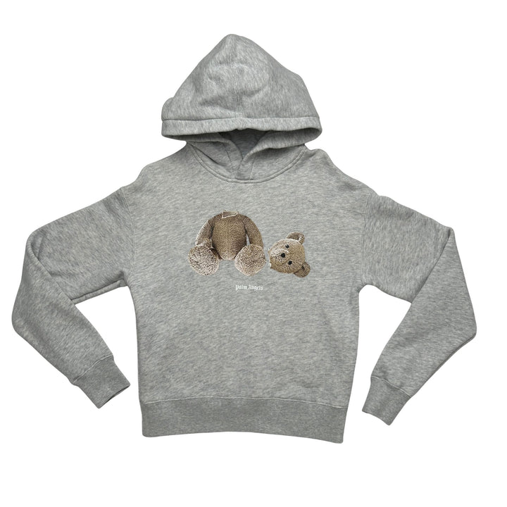 PALM ANGELS TEDDY BEAR HOODIE – GREY – 10 YEARS
