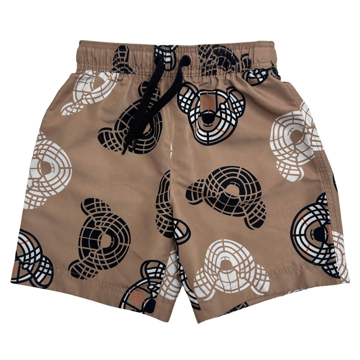 BURBERRY TB MONOGRAM SWIM SHORTS – BEIGE – 2 YEARS