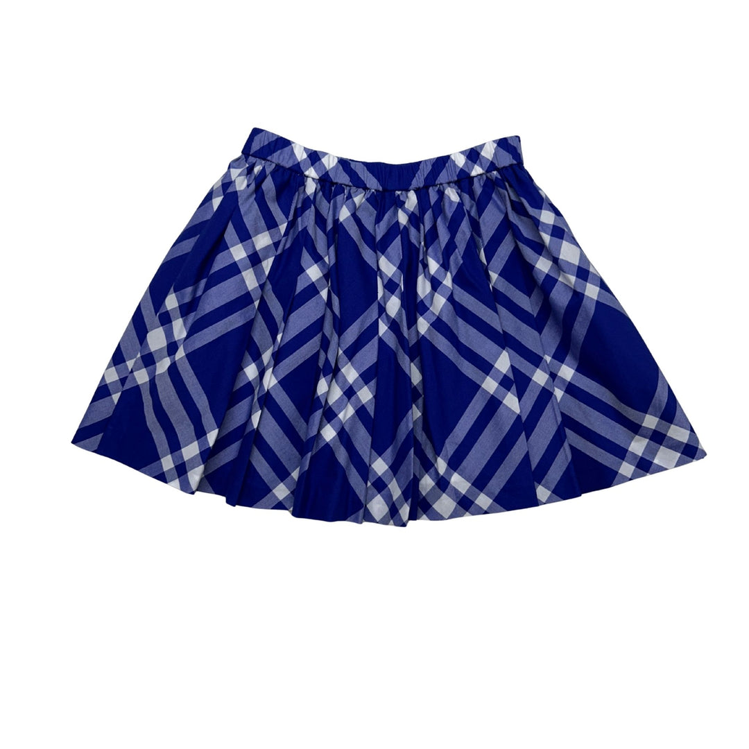 BURBERRY CHECK SKIRT - BLUE - 8 YEARS
