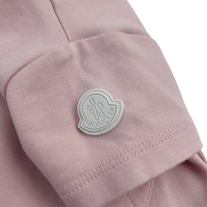 MONCLER LOGO ROMPER – PINK – 3–6 MONTHS