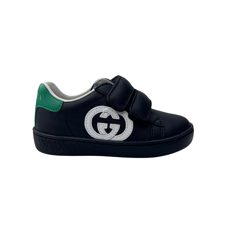GUCCI LOGO TRAINERS – BLACK – SIZE 21