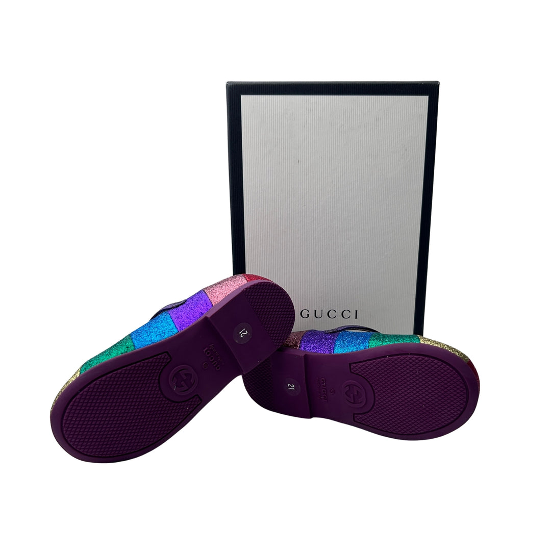 GUCCI RAINBOW GLITTER SHOES – MULTICOLOUR – SIZE 21