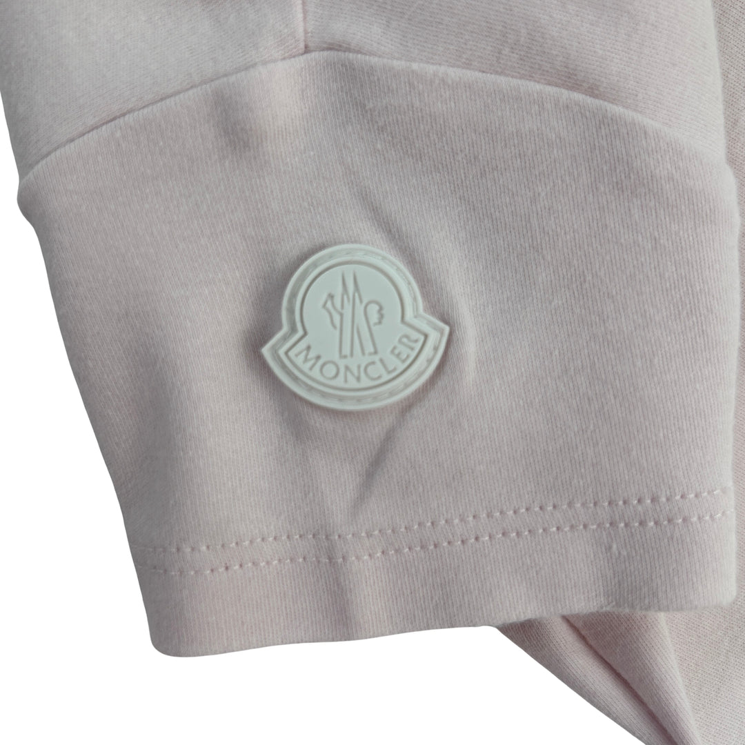 MONCLER LOGO ROMPER – PINK – 3–6 MONTHS