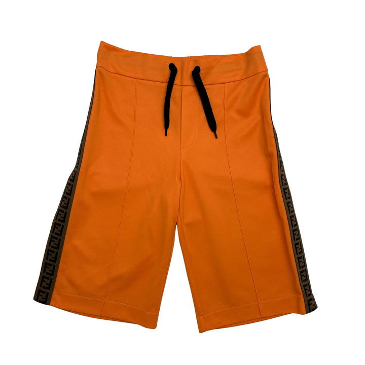 FENDI FF LOGO SHORTS – ORANGE – 12 YEARS