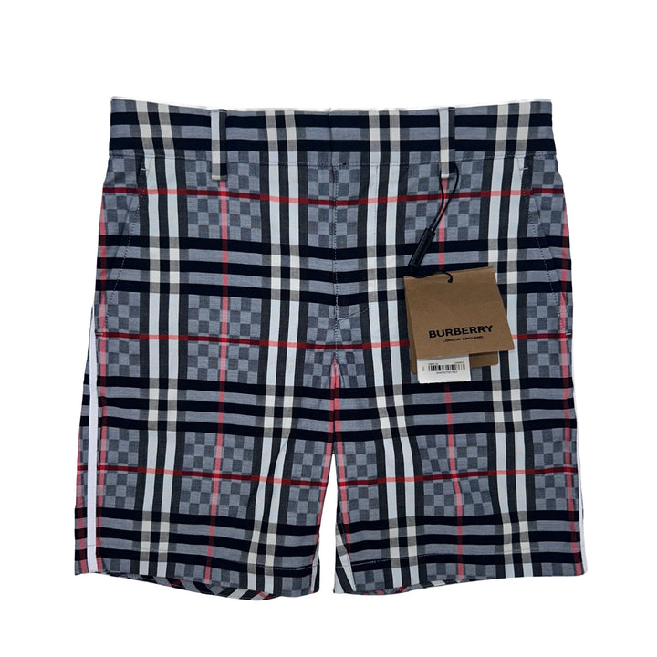 BURBERRY CHECK SHORTS – GREY – 6 YEARS