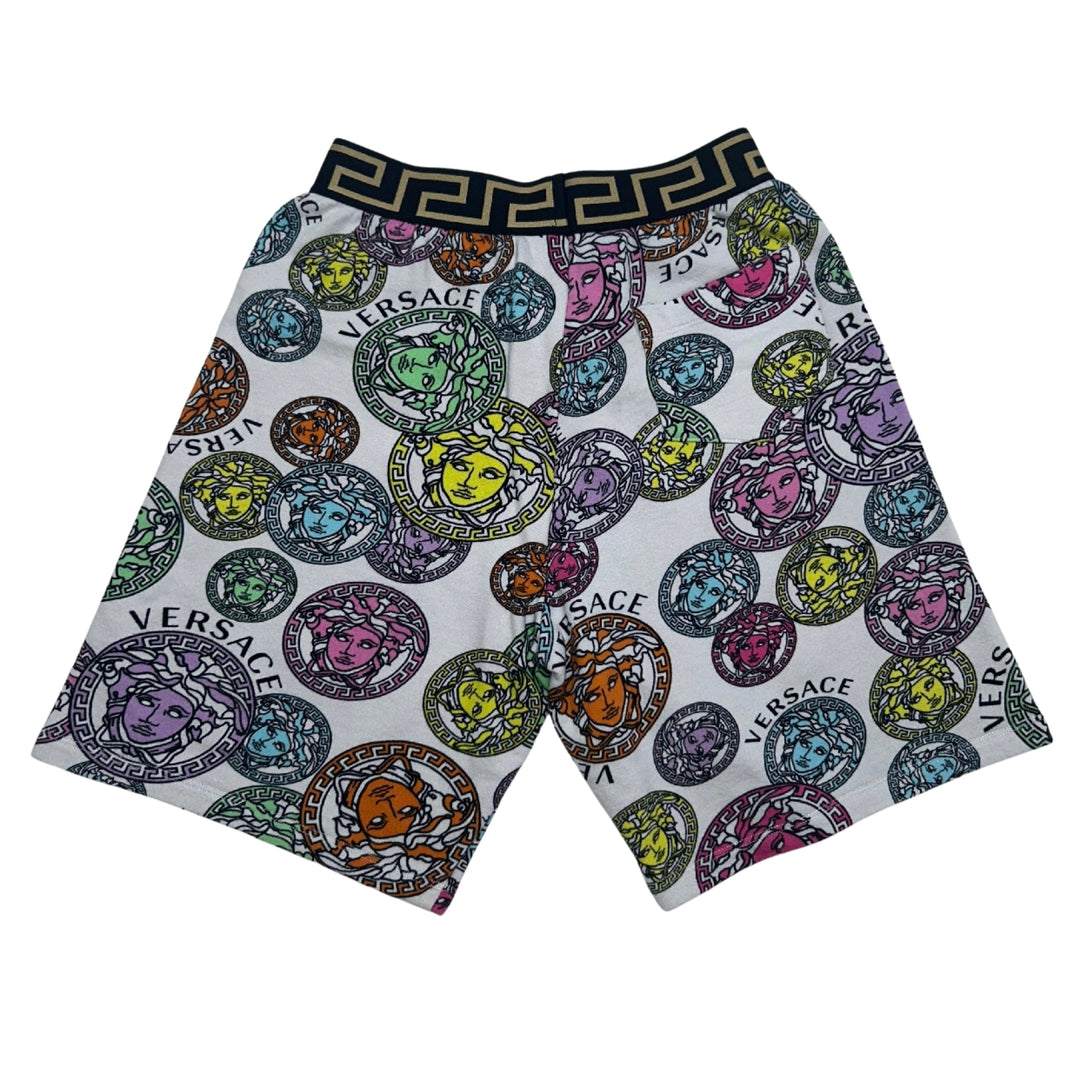 VERSACE MEDUSA PRINT SHORTS – WHITE – 12 YEARS