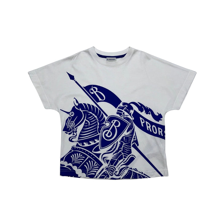 Burberry Knight Print T-Shirt – White – 8 Years