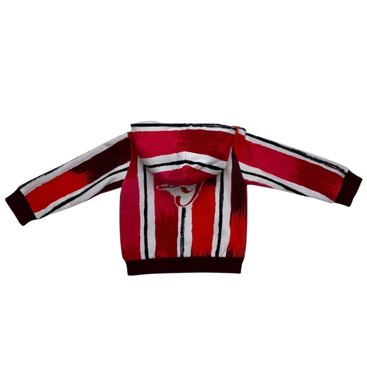 DOLCE &amp; GABBANA PRINT ZIP HOODIE – RED – 12-18 MONTHS